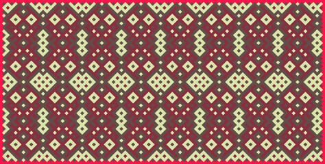 Multicolor truchet tiling connections illustration