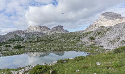 Obraz premium Beautiful mountain landscape in the Dolomites mountain region