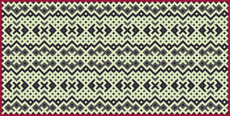 Multicolor truchet tiling connections illustration