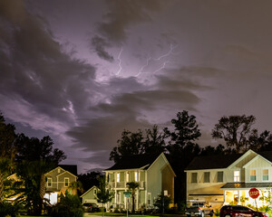 lightning in the sky