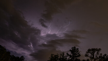 lightning in the sky