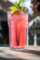 Erfrischungsgetränk im Sommer.
