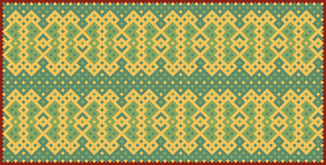 Multicolor truchet tiling connections illustration