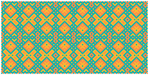 Multicolor truchet tiling connections illustration