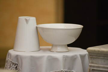 Ceremonia del Bautismo en iglesia, bautismo