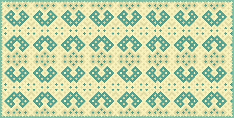 Multicolor truchet tiling connections illustration