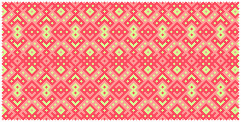 Multicolor truchet tiling connections illustration