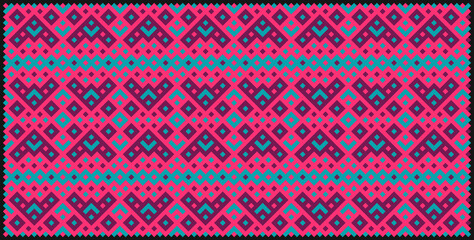 Multicolor truchet tiling connections illustration