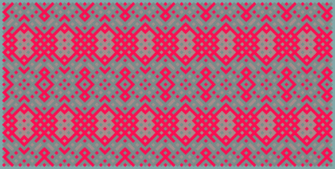 Multicolor truchet tiling connections illustration