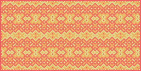 Multicolor truchet tiling connections illustration