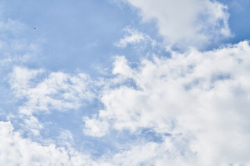 Fototapeta premium Beatiful blue sky with clouds on a sunny day