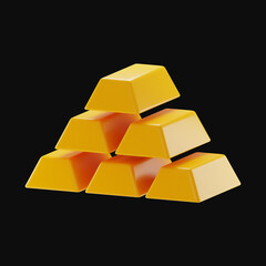 Premium Business Finance icon 3d rendering on isolated background