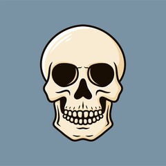  Skull Art Illustration Cartoon Vector