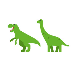 Dinosaur vector isolated icon set
