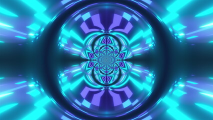 Neon lights. Computer generated 3d render