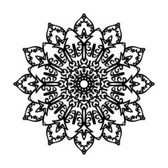 Hand drawn mandala. decoration in ethnic oriental  doodle ornament.