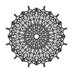 Hand drawn mandala. decoration in ethnic oriental  doodle ornament.