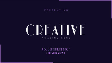 elegant alphabets stock vector letters font style modern classic lettering minimal fashion designs typography with color combination