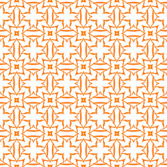 Striped hand drawn design. Orange artistic boho