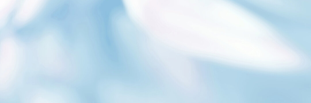 Light blue Leaf background. Blurred leaves and circular bokeh. Abstract wallpaper for backdrop and design