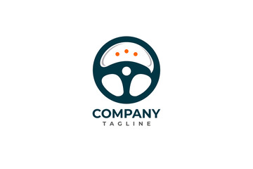 Driver chat logo illustration