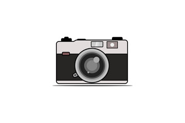 Camera vector with flat design style