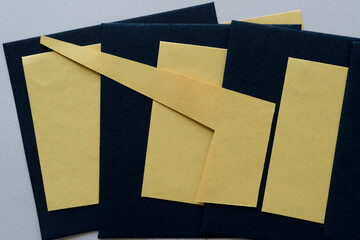 yellow and black paper design