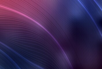 Dark Purple vector blurred shine abstract background.