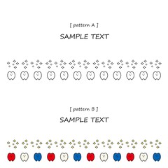 白黒とトリコロールの歯のフレームデザインパターン
