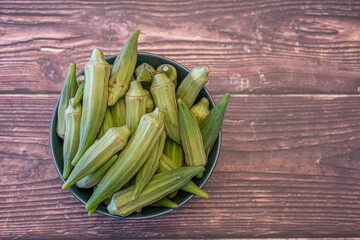 Fresh Organic Okra for Nigerian Cooking