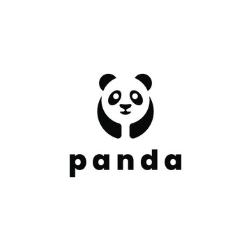 panda logo, icon and vector