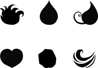 属性マークシルエット