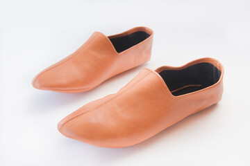 Kamarchin, a special indoor shoe made of kid leather. 