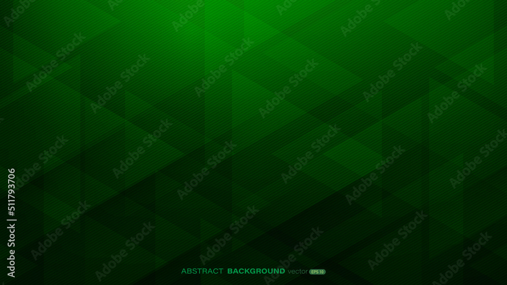 Canvas Prints abstract dark green geometric background. composition of triangle shape with lines and stripes