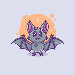 cute bat illustration