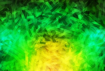 Light Green, Yellow vector background with straight lines.