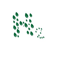 simple hydrogen logo illustration design