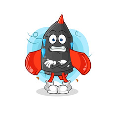 dart cold illustration. character vector