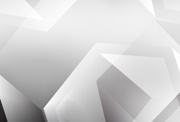 Light Gray vector triangle mosaic background.