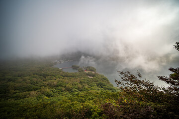 fog in the mountains
