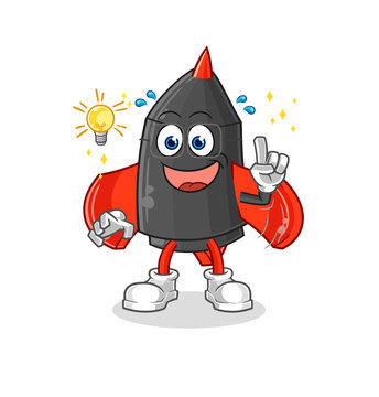 recommend clip art: dart got an idea cartoon. mascot vector