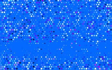 Light Pink, Blue vector Abstract illustration with colored bubbles in nature style.