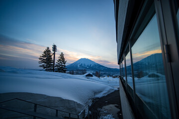 ski resort in the morning