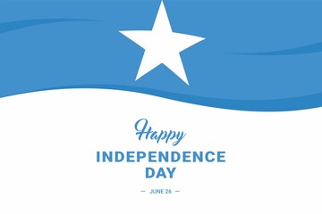 Somalia Independence Day. Vector Illustration. The illustration is suitable for banners, flyers, stickers, cards, etc.