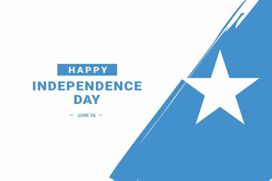Somalia Independence Day. Vector Illustration. The illustration is suitable for banners, flyers, stickers, cards, etc.