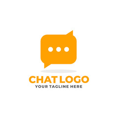 Chat logo design vector. Talk logo