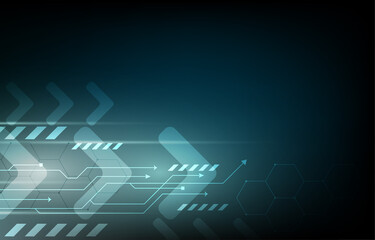 Vector background technology arrow internet speed concept