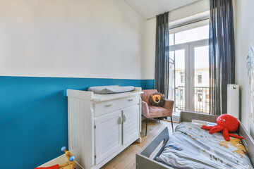 Interior of a spacious room in a luxury house