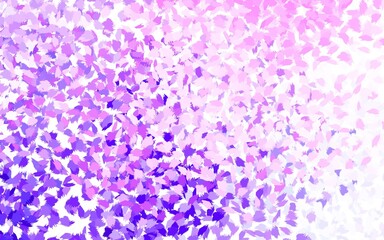 Fototapeta premium Light Purple, Pink vector texture with abstract forms.