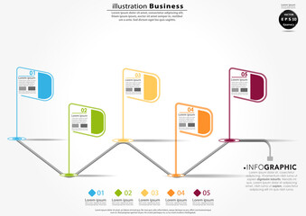 Illustration business.design modern  idea and concept think creativity. for brainstorm,Social network,success,plan,think,search,analyze,communicate, futuristic idea innovation technology.